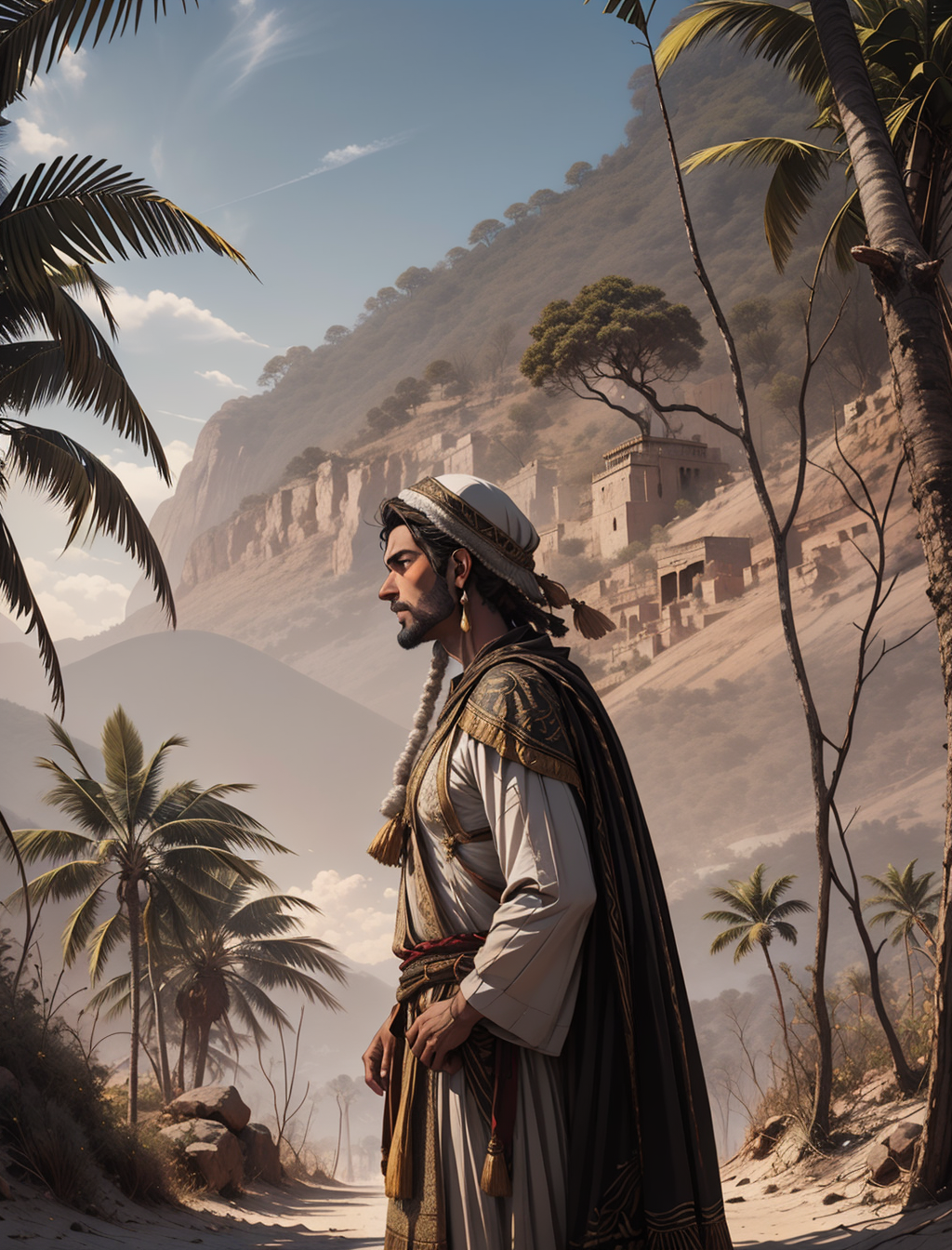 03316-brickandmortarmix_v20-95055120-portrait, solo, half shot, looking down, detailed background, detailed face, (tropical jungle theme_1.1) middle-eastern desert w .png